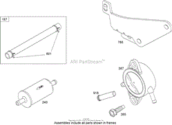 FUEL LINE AND PUMP ASSEMBLY BRIGGS AND STRATTON 44K777-0123-E1