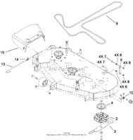 48 INCH DECK AND DISCHARGE ASSEMBLY