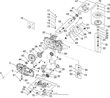 LH HYDRO TRANSMISSION ASSEMBLY NO. 109-3372