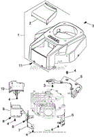 BLOWER HOUSING ASSEMBLY KOHLER SV820-0012