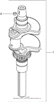 CRANKSHAFT ASSEMBLY KOHLER SV820-0012