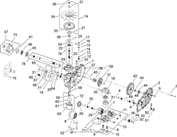 RH HYDRO TRANSMISSION ASSEMBLY NO. 109-3371