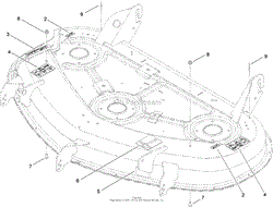 50 INCH DECK DECAL ASSEMBLY NO. 117-5373