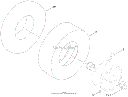 TIRE AND WHEEL ASSEMBLY NO. 115-2554