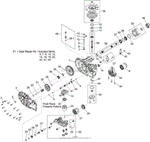 LH HYDRO TRANSMISSION ASSEMBLY NO. 127-3381