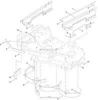 54 INCH DECK BAFFLE ASSEMBLY