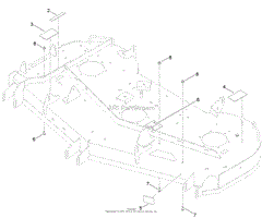 60 INCH DECK AND DECAL ASSEMBLY NO. 127-3356