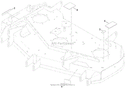 48 INCH DECK AND DECAL ASSEMBLY NO. 127-3273