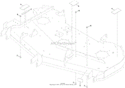 60 INCH DECK AND DECAL ASSEMBLY NO. 127-3356