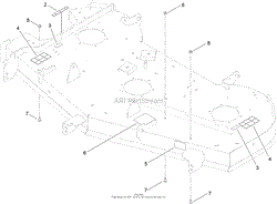 60 INCH DECK AND DECAL ASSEMBLY NO. 120-7149