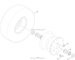 WHEEL AND TIRE ASSEMBLY NO. 125-5580