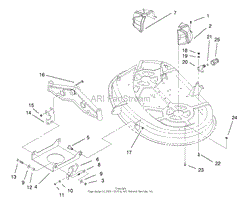 38&quot; DECK ENGAGEMENT COMPONENTS ASSEMBLY