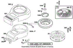 ENGINE BRIGGS &amp; STRATTON MODEL 28Q777-0690-E1(2)