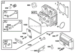 ENGINE BRIGGS &amp; STRATTON MODEL 28Q777-0690-E1(4)