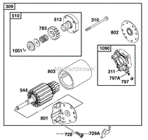 ENGINE BRIGGS &amp; STRATTON MODEL 28Q777-0690-E1(5)