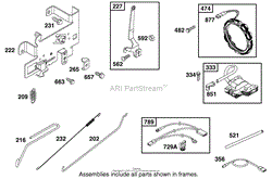 ENGINE BRIGGS &amp; STRATTON MODEL 28Q777-0690-E1(9)