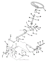 FRONT AXLE AND STEERING (MOWER HANGER)