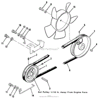 DRIVE BELT AND PULLEYS