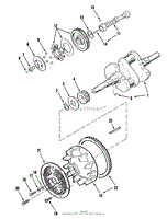 ONAN CRANKSHAFT, CAMSHAFT, FLYWHEEL