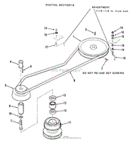 DRIVE BELT AND PULLEYS