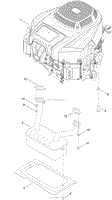 ENGINE AND MUFFLER ASSEMBLY