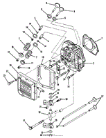 12HP ENGINE CYLINDER HEAD &amp; VALVES ASSEMBLY