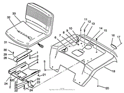 FENDER AND SEAT ASSEMBLY