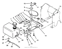 FUEL TANK AND STEERING BRACKET ASSEMBLY