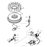 MAGNETO NO. 610944 (5 H.P. SNOWTHROWER MODEL NO. 31625)
