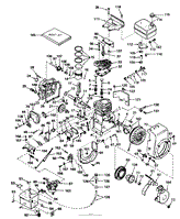 ENGINE, TECUMSEH MODEL NO. HS50-67074B (5 H.P. SNOWTHROWER MODEL NO. 31625)