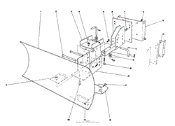 GRADER BLADE ASSEMBLY MODEL 59099 (OPTIONAL)