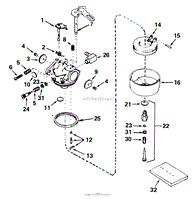 CARBURETOR NO. 632107