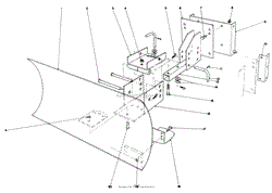 GRADER BLADE ASSEMBLY MODEL 59099 (OPTIONAL)