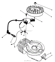 FLYWHEEL &amp; MAGNETO ASSEMBLY (ENGINE MODEL NO. 47PG6)