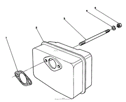 MUFFLER ASSEMBLY (ENGINE MODEL NO. 47PG6)