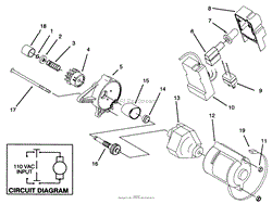 STARTER MOTOR ASSEMBLY (MODEL 38196-ELECTRIC)