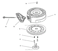 RECOIL STARTER NO. 590742 (OPTIONAL)