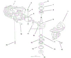 ENGINE ASSEMBLY MODEL NO. 47PT6-4(4)