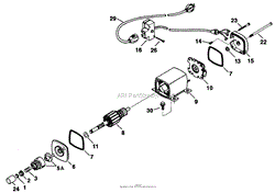 ELECTRIC STARTER KIT NO. 38037 (OPTIONAL ON 38063)