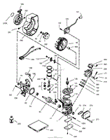 ENGINE ASSEMBLY TECUMSEH MODEL NO. HSK635-1723A