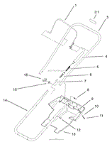 HANDLE AND LOWER SHROUD ASSEMBLY