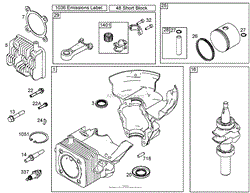 CYLINDER, PISTON, AND CONNECTING ROD ASSEMBLIES BRIGGS AND STRATTON 084132-0120-E1