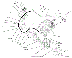 ENGINE AND FRAME ASSEMBLY