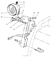 HEADLAMP ASSEMBLY NO. 54-9871 (ONLY ON: 38559)