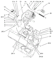 ENGINE AND FRAME ASSEMBLY