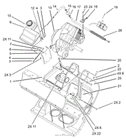 ENGINE AND FRAME ASSEMBLY