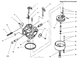 CARBURETOR ASSEMBLY NO. 640052 TECUMSEH HMSK-80 155723