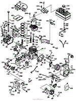 ENGINE ASSEMBLY NO. 1 TECUMSEH HMSK-80 155723