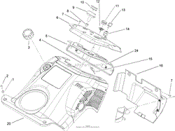 UPPER SHROUD AND CONTROL PANEL ASSEMBLY