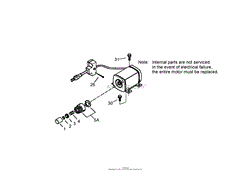 ELECTRIC STARTER ASSEMBLY TECUMSEH LH318SA-156564H